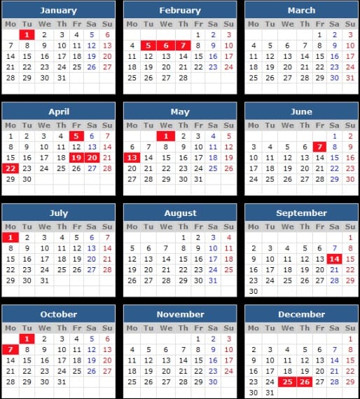 Hong Kong Statutory Holidays Information